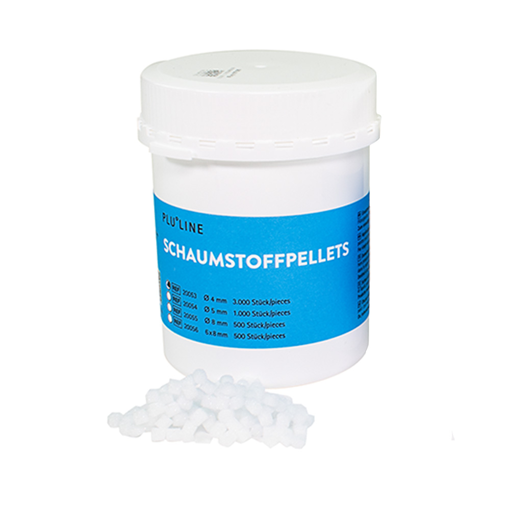 PLULINE SCHAUMSTOFFPELLETS Tupfer, Watterollen, Wattekügelchen